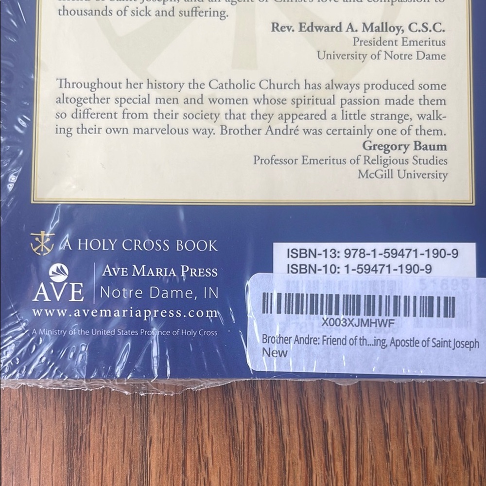 Brother André Book by Jean-Guy Dubuc - Picture 3 of 3